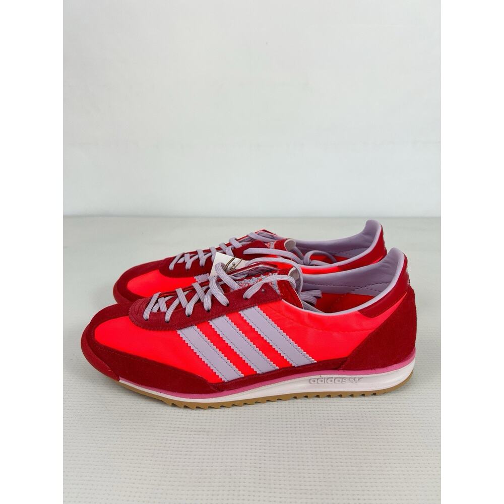 Adidas Women's SL72 OG Originals Size 9.5 Solar Red Lavender JH7392 Athletic New - Picture 2 of 9